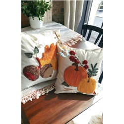 Koi Shop Sonbahar Ikili Set Punch (panç) Kırlent Kılıfı El Yapımı KOİ001