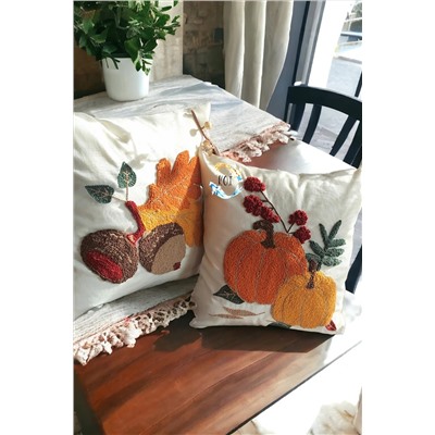 Koi Shop Sonbahar Ikili Set Punch (panç) Kırlent Kılıfı El Yapımı KOİ001