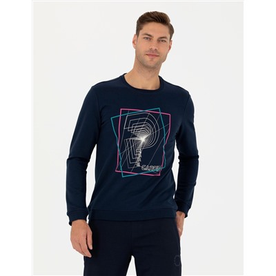 Lacivert Regular Fit Sweatshirt