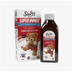 Swiss, Super Immoo Syrup, пищевая добавка Защитник Детского иммунитета, 150 мл