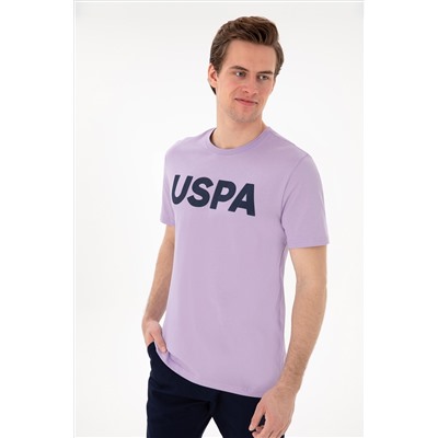 Erkek Regular Fit Bisiklet Yaka Lila Basic Tişört