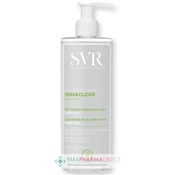 SVR SEBIACLEAR EAU MICELLAIRE - Nettoyant Démaquillant, Purifiant 400ml