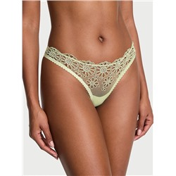Eyelet Mesh Thong Panty