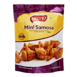 BIKANO Mini samosa Закуска с начинкой из бобовых кокоса и специй треугольная 180г