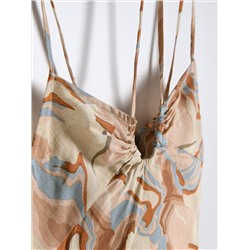Bluse aus Leinenmischung