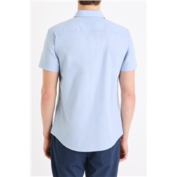 Camisa slim fit - Azul