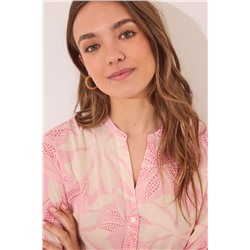 Pijama camisero voile 100% algodón print floral