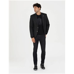 Siyah Ekstra Slim Fit Blazer Ceket