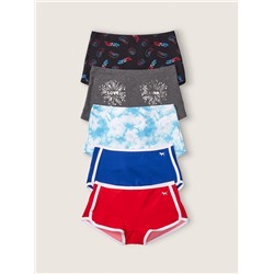 PINK 5-PACK COTTON BOYSHORT