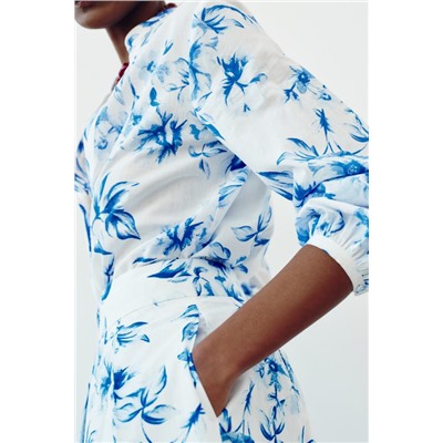 BLUSA ESTAMPADA ALGODÓN