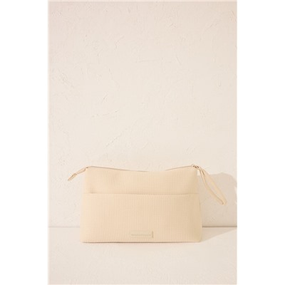 Neceser mediano neopreno beige