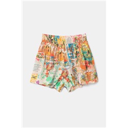 Pantalón short hawaiano lúrex