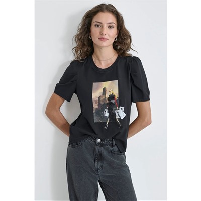 PUFF SLEEVE CITY TEE