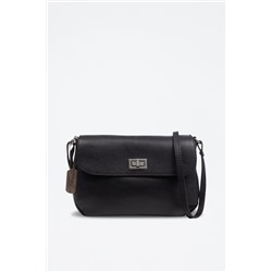 Bandolera de piel Arignano - Negro