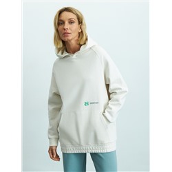 Трикотажный худи свободного силуэта oversize