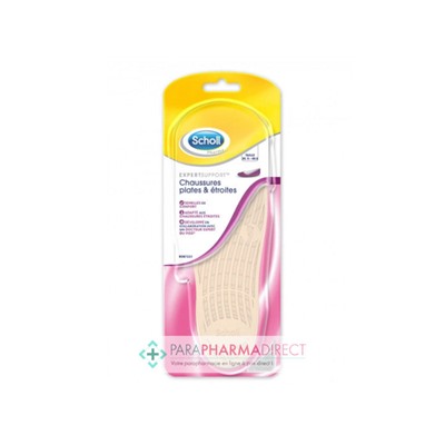 Scholl Semelles de Confort Chaussures Plates & Etroites 1 paire