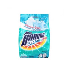Бесфосфатный порошок Attack 3D для машинной и ручной стирки 470 гр / Attack 3D Clean Action for Hand Wash and Washing Machine Powder Detergent 470g