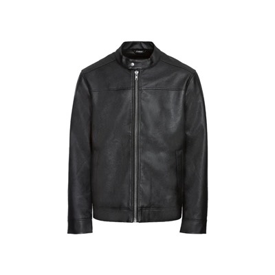 LIVERGY® Jacke Herren, in Lederoptik