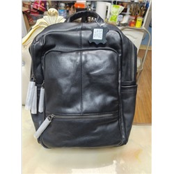 Вместительный кожаный рюкзак унисекс