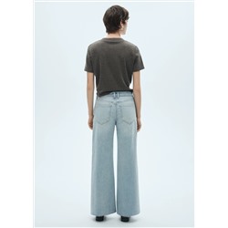Jeans culotte tiro medio