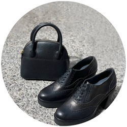 VERTIGO · 16987Z+Ab.Zapatos PELLE Peque (550) Negro АКЦИЯ