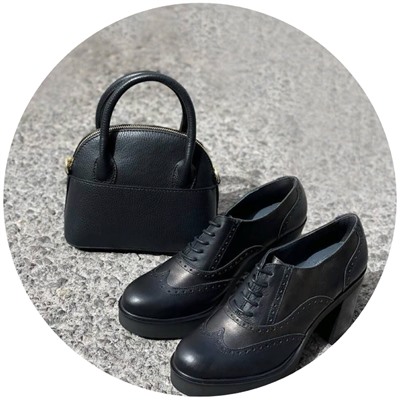 VERTIGO · 16987Z+Ab.Zapatos PELLE Peque (550) Negro АКЦИЯ
