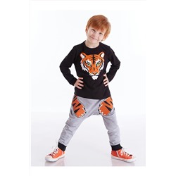 DenokidsKaplan Pençesi Erkek Çocuk T-shirt Pantolon Takım
