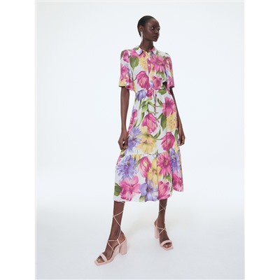 EcoVero™ Gemusterte Bluse