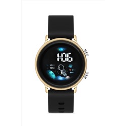Aqua Di Polo 1987, Unisex Siyah Gold Silikon Kol Saati APWR032002