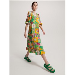 Gemustertes Baumwollkleid