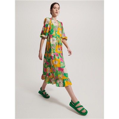 Gemustertes Baumwollkleid
