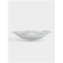 Ваза для фруктов, 32х7 см, стекло Р, серебристая, Avila