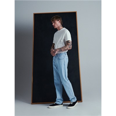 Jeans im Baggy-Fit mit weitem Bein