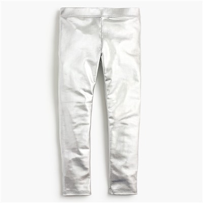 Girls' everyday leggings in metallic