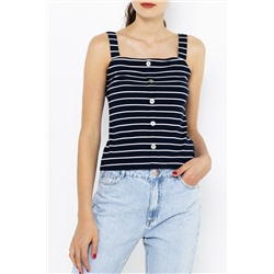 Top Azul marino