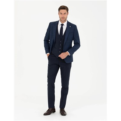 Lacivert Slim Fit Takım Elbise