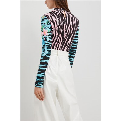 Body slim animal print