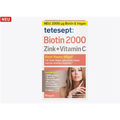 Biotin 2000 Tabletten 30 St, 18 g