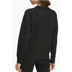 Rhinestone Stripe Logo Raglan Sleeve T-Shirt