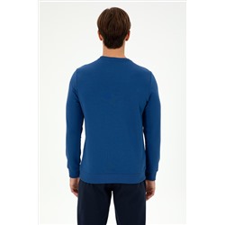 Erkek İndigo Sweatshirt