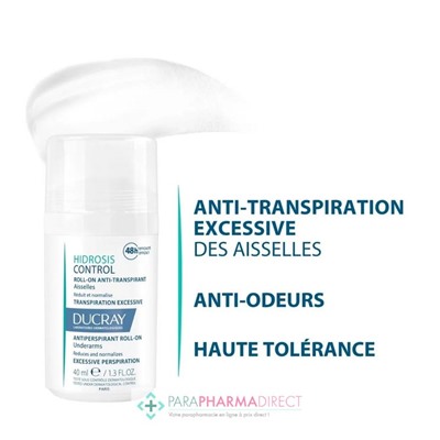 Ducray Hidrosis Control Roll-On Anti-Transpirant 48H 40ml