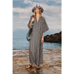 LIMITED EDITION STRIPED BELTED DRESS