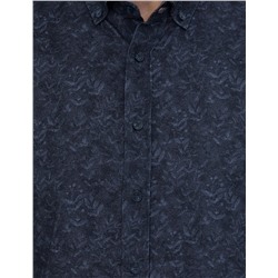 Lacivert Slim Fit Uzun Kollu Gömlek