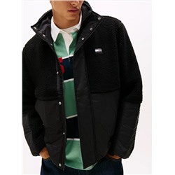Tommy Jeans Mixed Media Teddy Jacket
