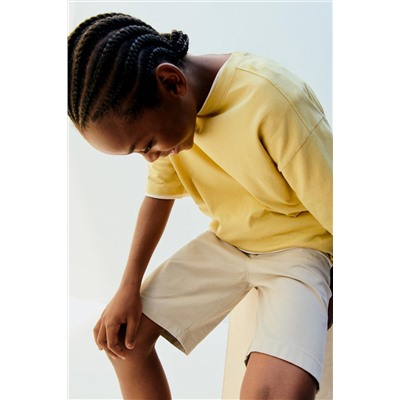 PLAIN CHINO BERMUDA SHORTS