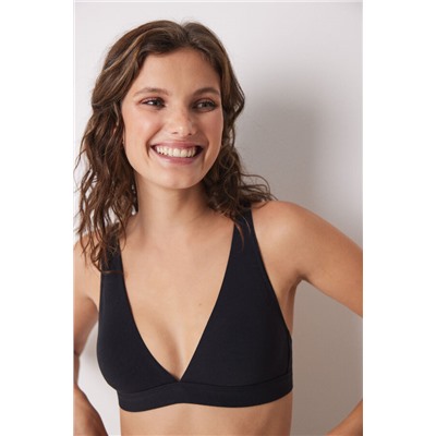 Sujetador triangular LOVELY halter negro
