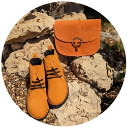 AB.Zapatos 1619/2 New R MANDARINA+AB.Z PELLE Djuli ser (410) naranja АКЦИЯ