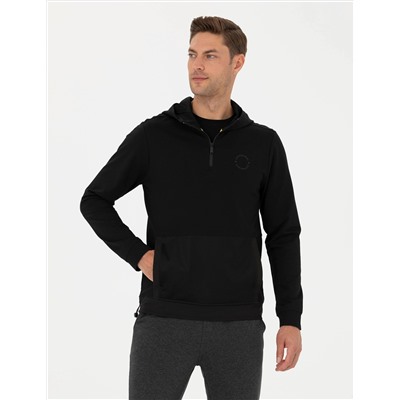 Siyah Regular Fit Sweatshirt