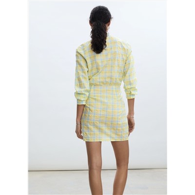 Vestido lazo cuadros