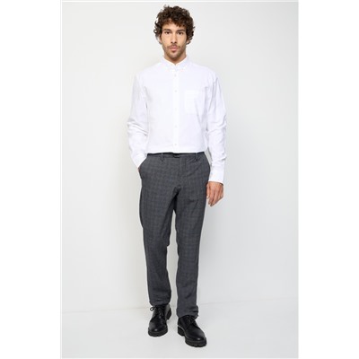 Pantalón recto Gris